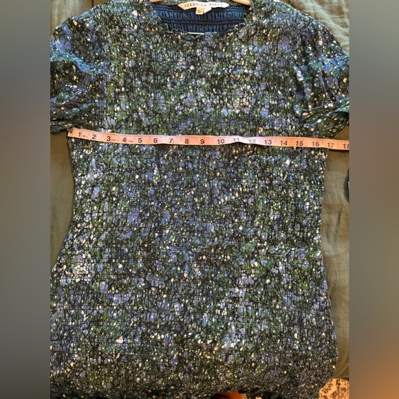 VERONICA BEARD Farha Smocked Short Dress - Picture 10 of 11